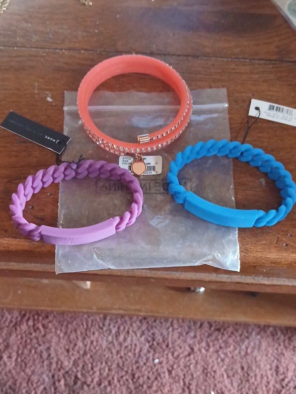 Marc Jacobs Set Of 3 Bracelets 2 NWT 1 NWOT